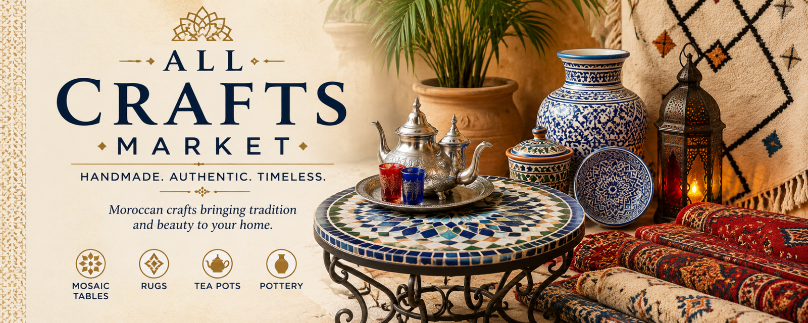Moroccan home decor and handmade Moroccan crafts